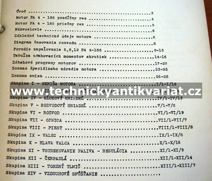 Naftový motor PA4 -185 Semt pielstick