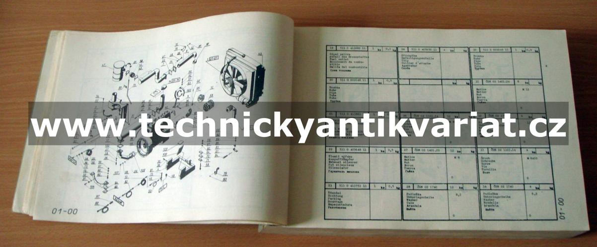 KNA 250 čelní nakladač - katalog náhrdních dílů