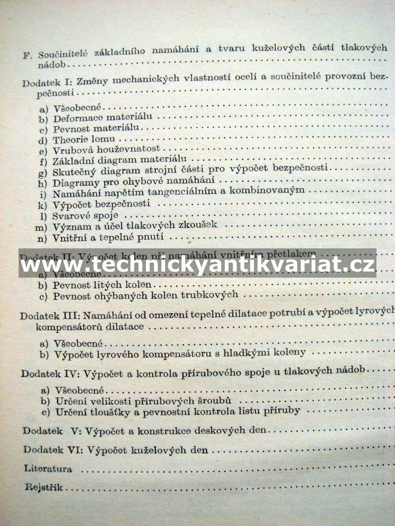 Pevnost tlakových nádob - Jaroslav Němec (1952)