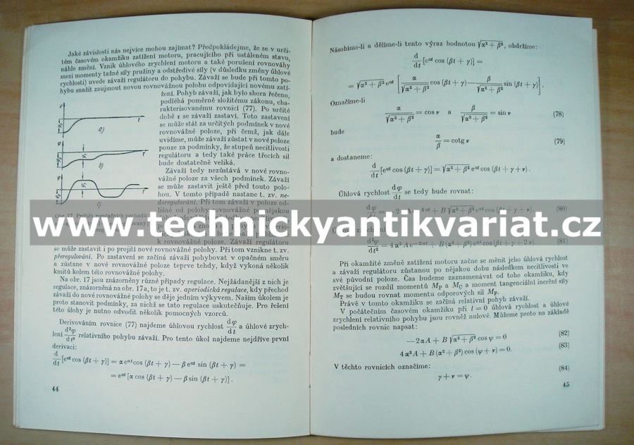 Theorie a výpočet odstředivého regulátoru - L.M. Cukerník (1952)
