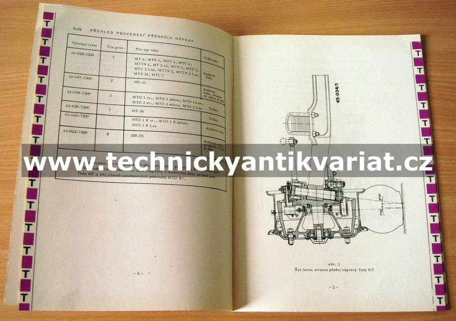 Liaz MT100 - přední náprava tuhá