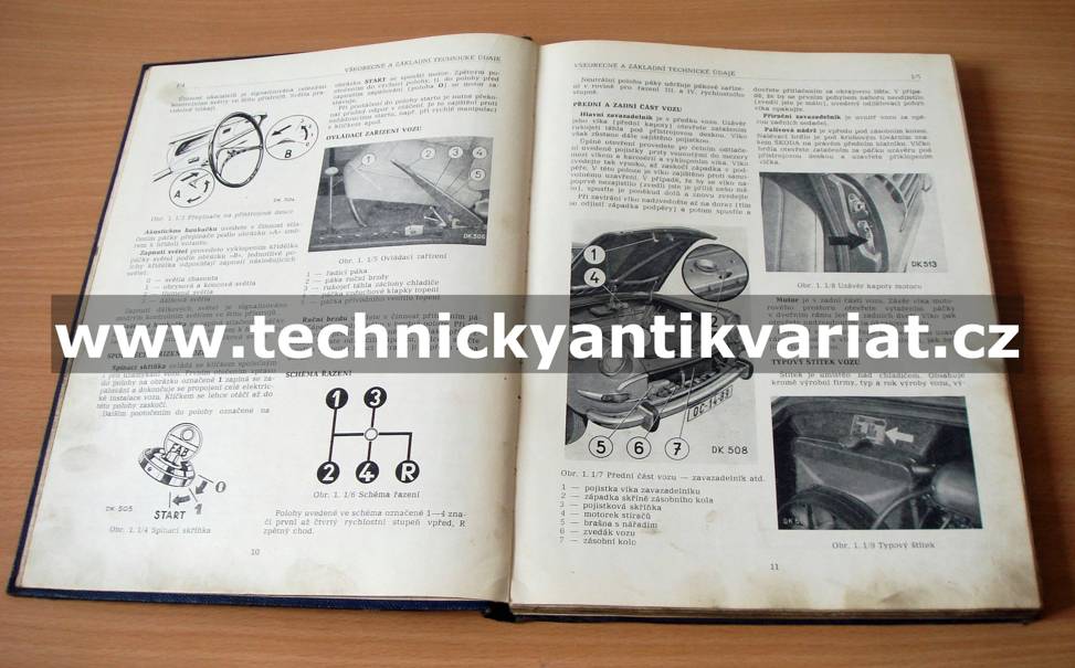 Škoda 1000MB - dílenská příručka (1964)