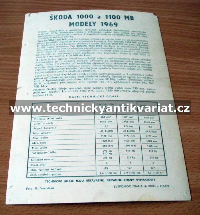 Škoda 1000 a 1100MB