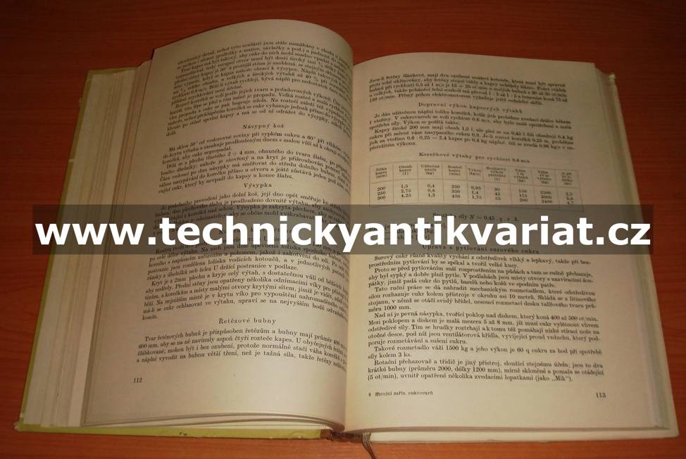 Strojní zařízení cukrovarů a rafinerií řepných i třtinových