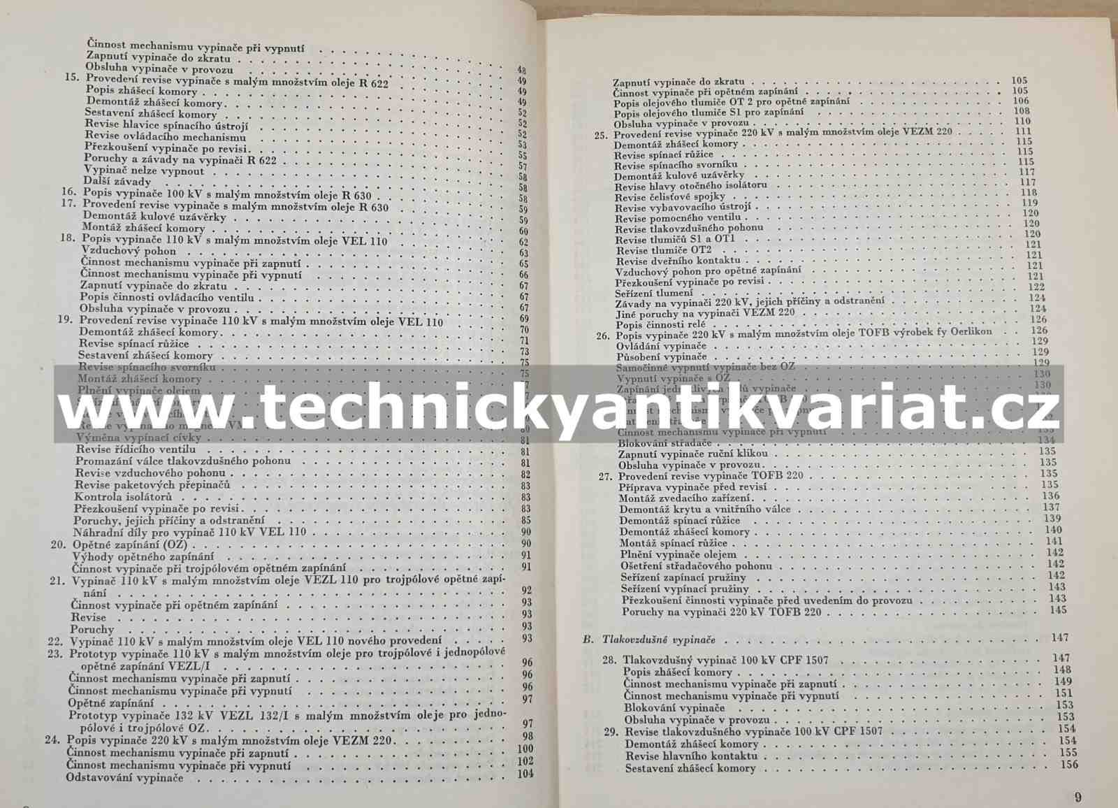 Vypínače VVN a jejich údržba - Rudolf Kalinovský (1956)