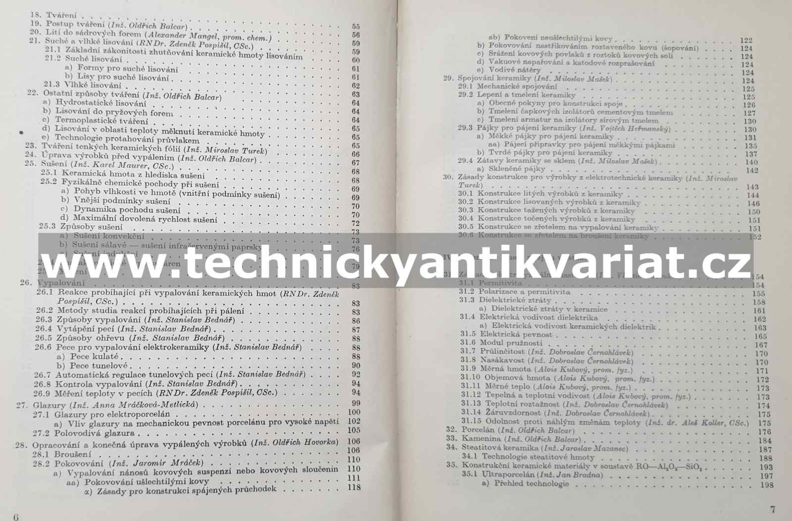 Elektrotechnická keramika - Miroslav Turek (1964)