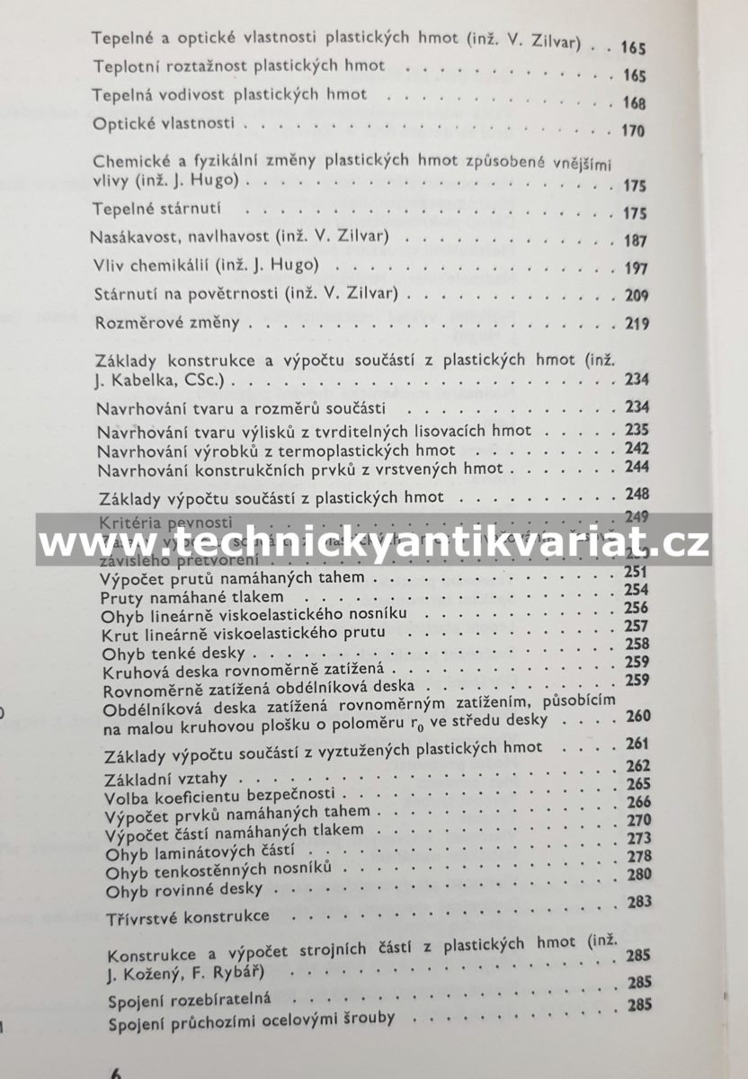 Konstrukční plastické hmoty - Jiří Hugo (1965)