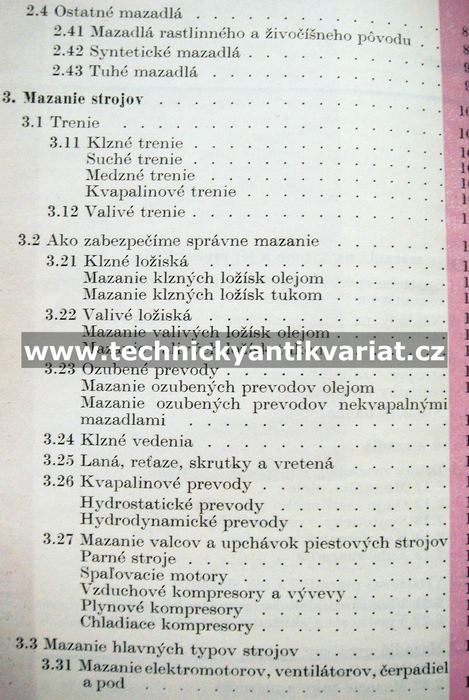 Mazadla a správné mazanie - Ctirad Náhlovský (1966)