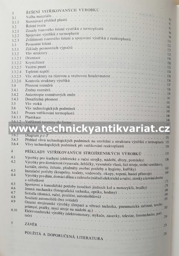 Strojírenské výrobky z plastů vyráběné vstřikováním - Jan Kolouch (1986)