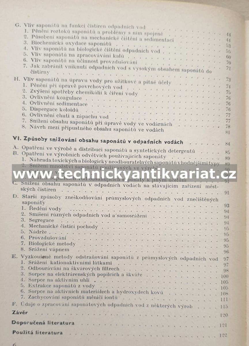 Saponáty ve vodním hospodářství - Bohuslav Pohl (1964)