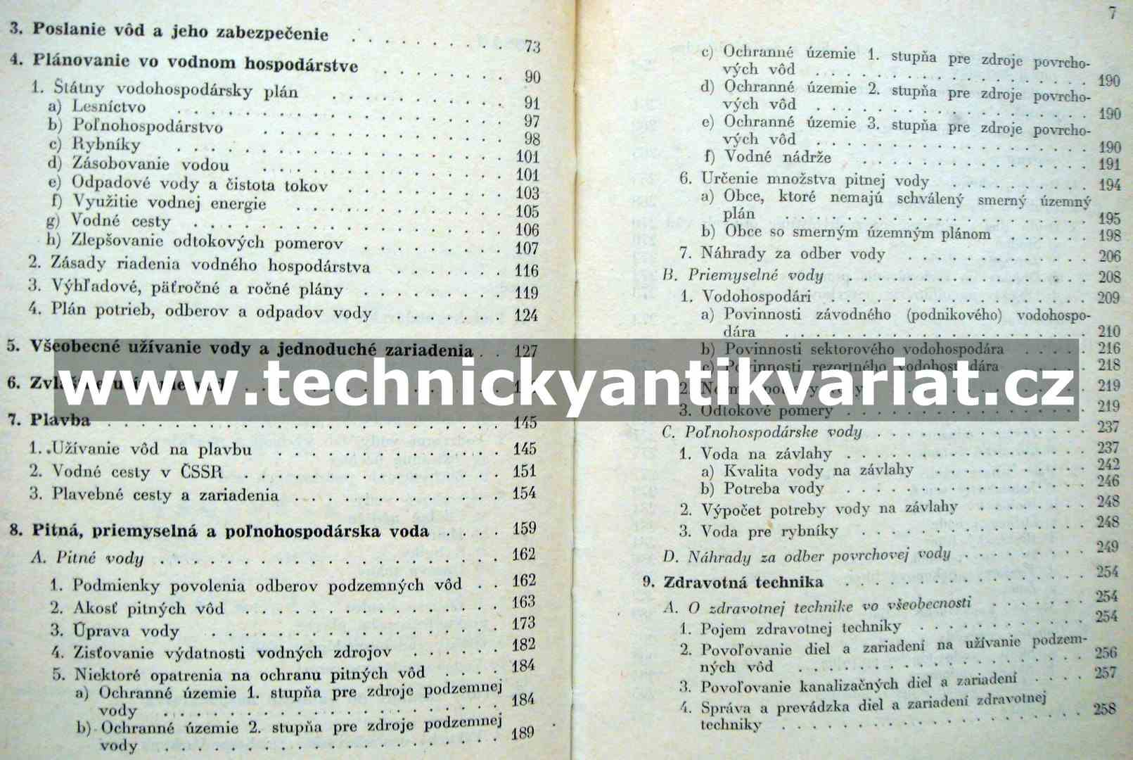 Vodohospodárska priručka - Horenc, Ratica (1962)