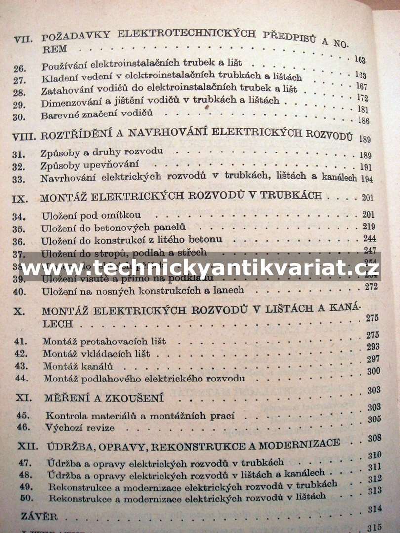 Elektrické rozvody v trubkách a lištách