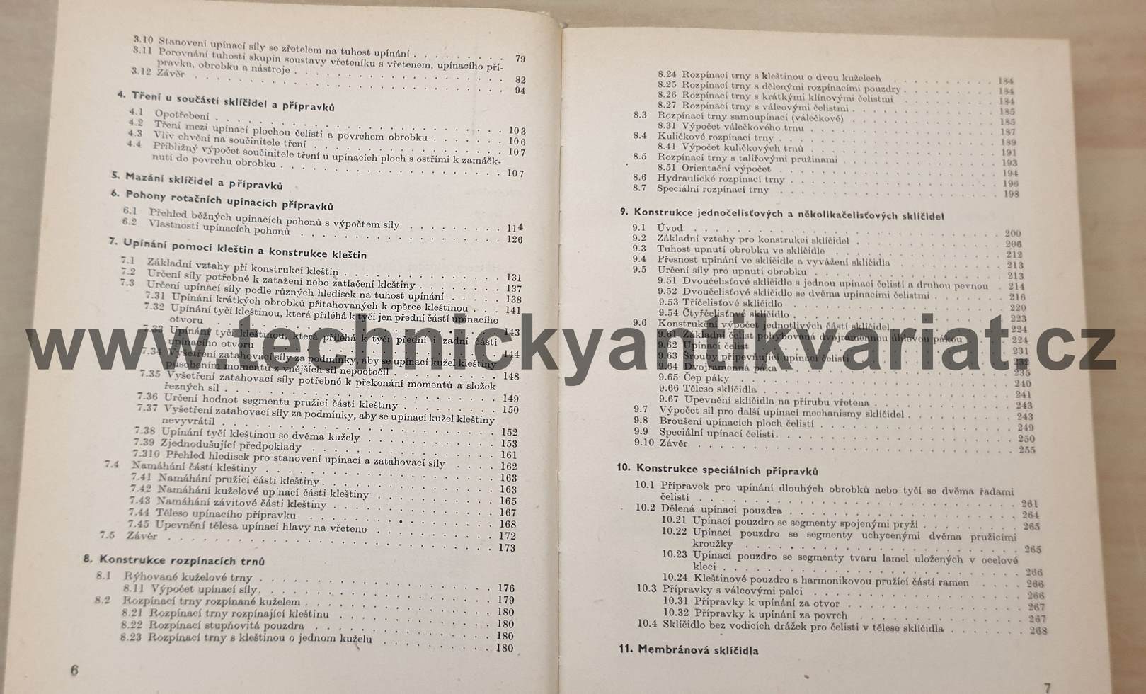 Výpočet a konstrukce silově ovládaných sklíčidel - Alois Stejskal (1964)