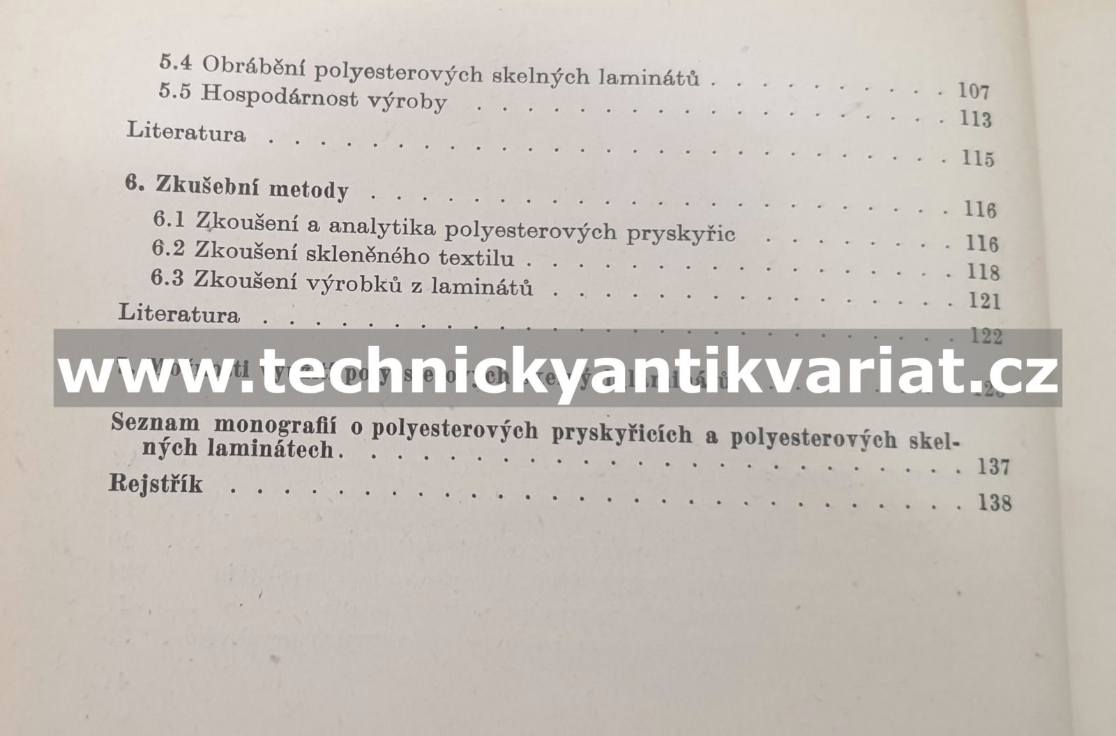 Polyesterové skelné lamináty - Šternschuss, Zvonař, Slezák, Kučera (1959)