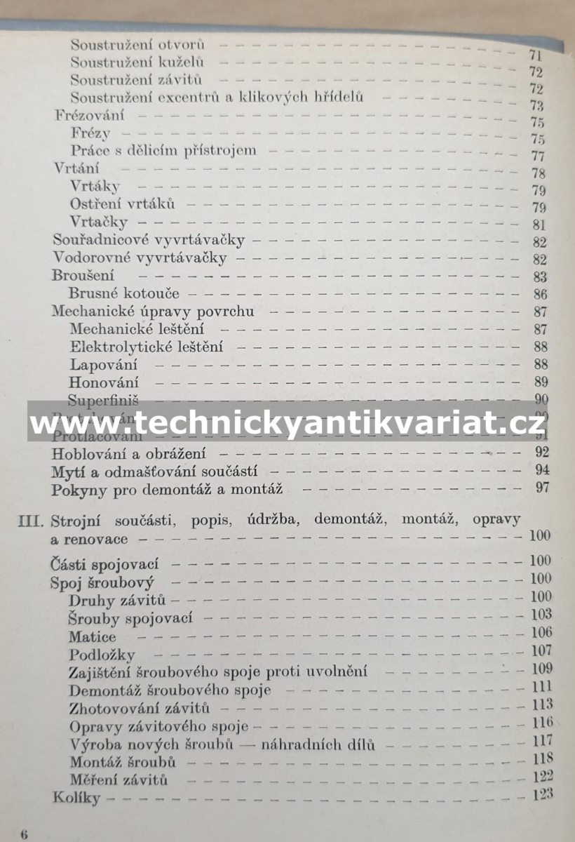 Kvalifikační příručka opraváře a údržbáře ve strojírenství - Kareis, Rousek (1971)