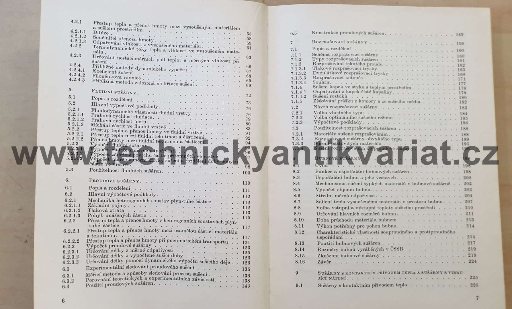 Sušení v chemickém průmyslu - Valchář, Vhoc, Tůma, Kolář (1967)