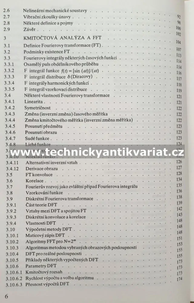 Měření a analýza mechanického kmitání - M. Navrátil, O. Pluhař (1986)