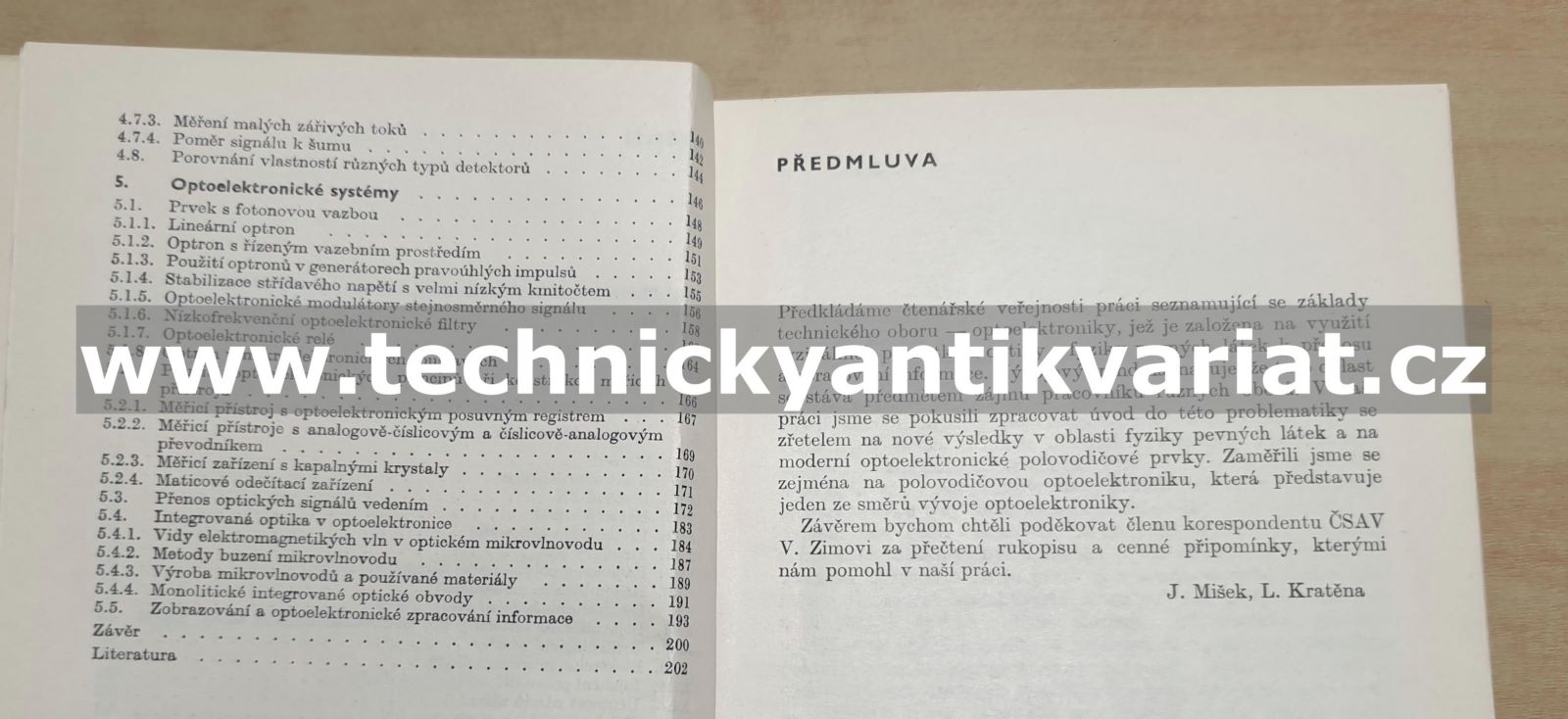 Optoelektronika - Míšek, Kratěna (1979)