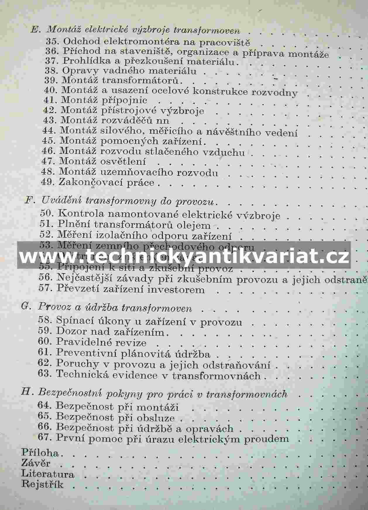 Montáž malých a středních transformoven