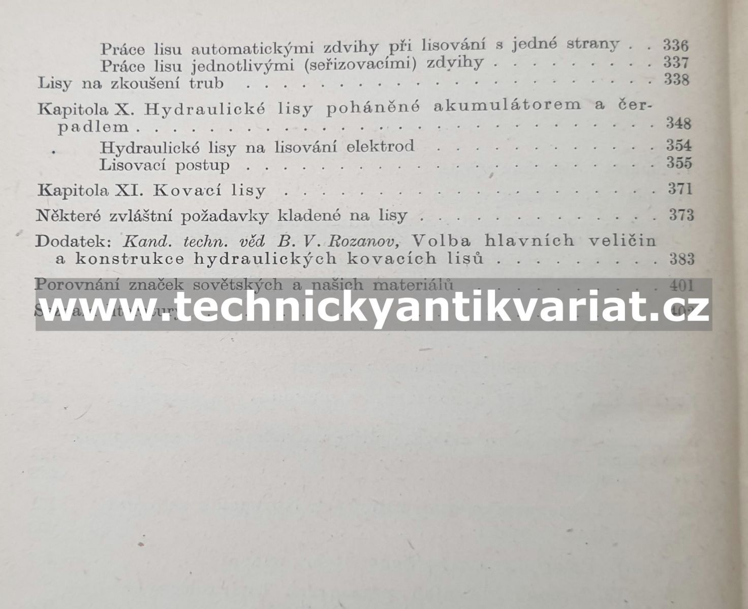 Hydraulické lisy - V. A. Micheajev (1956)