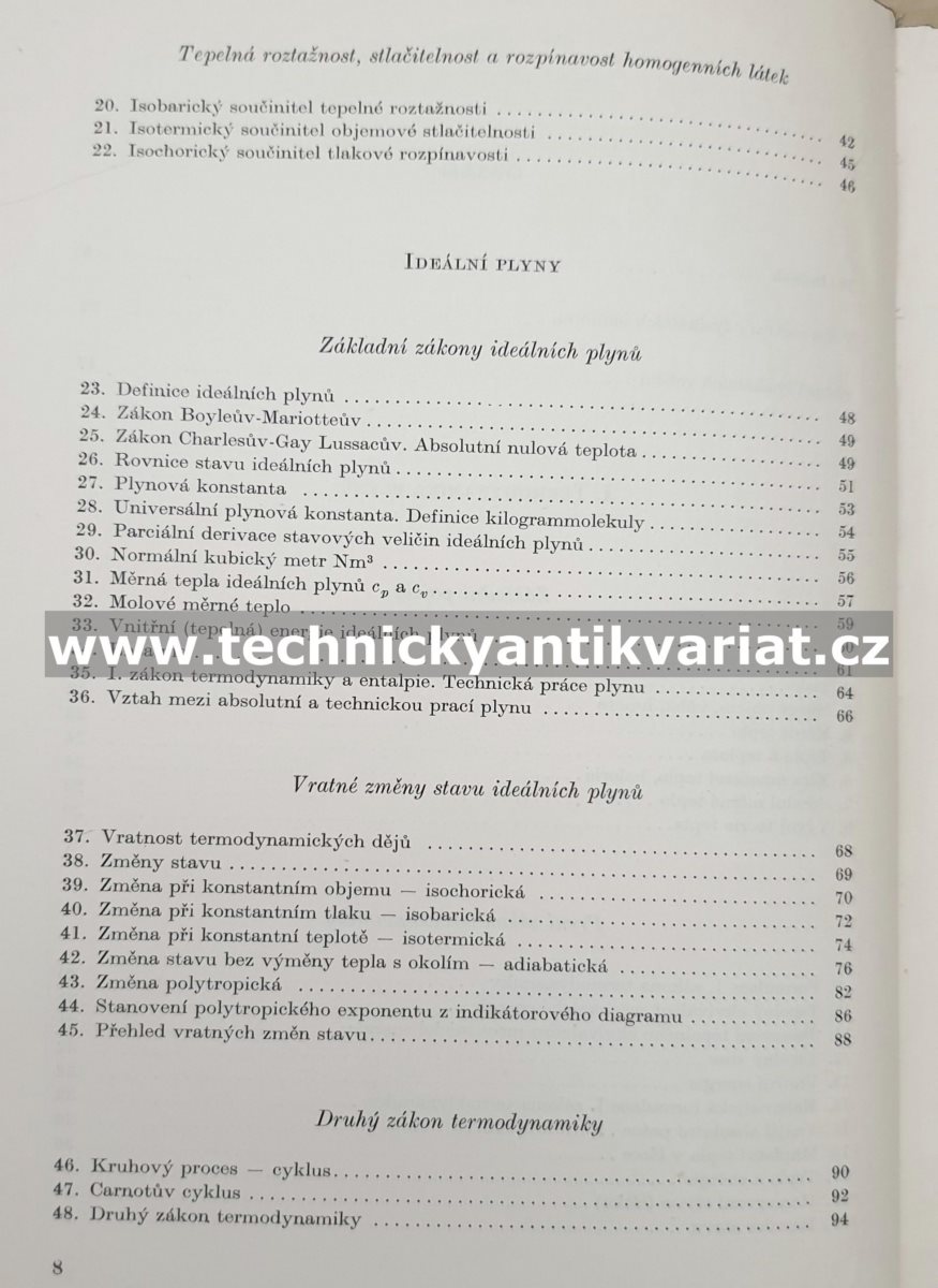 Technická termodynamika - Josef Kalčík (1960)