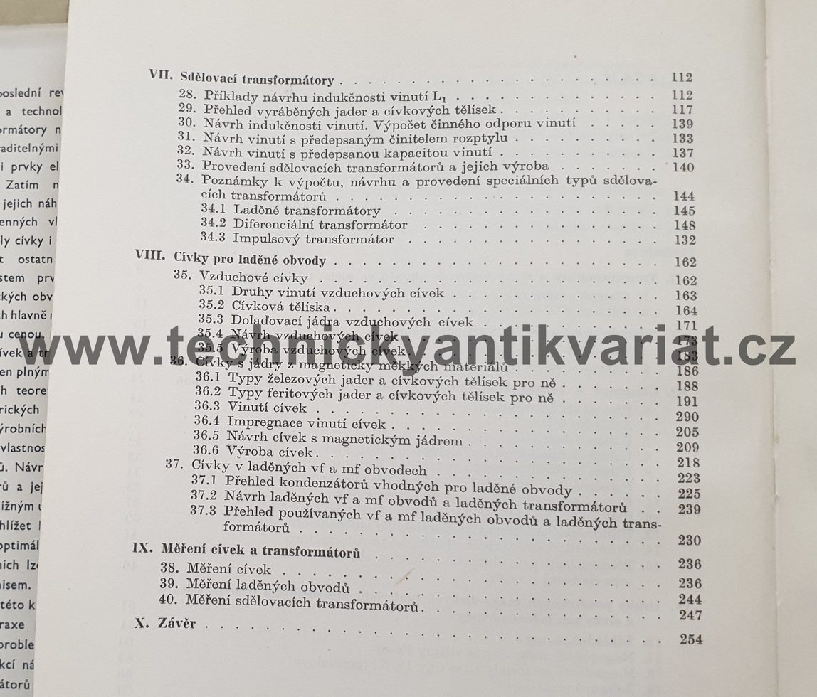 Transformátory a laděné cívky pro sdělovací techniku - Faktor, Rejmánek, Šimek (1968)