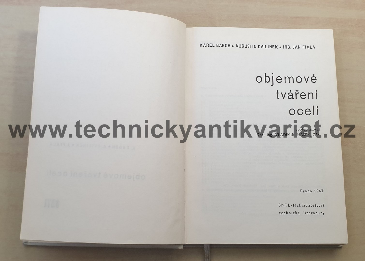 Objemové tváření oceli - Babor, Cvilinek, Fiala (1967)