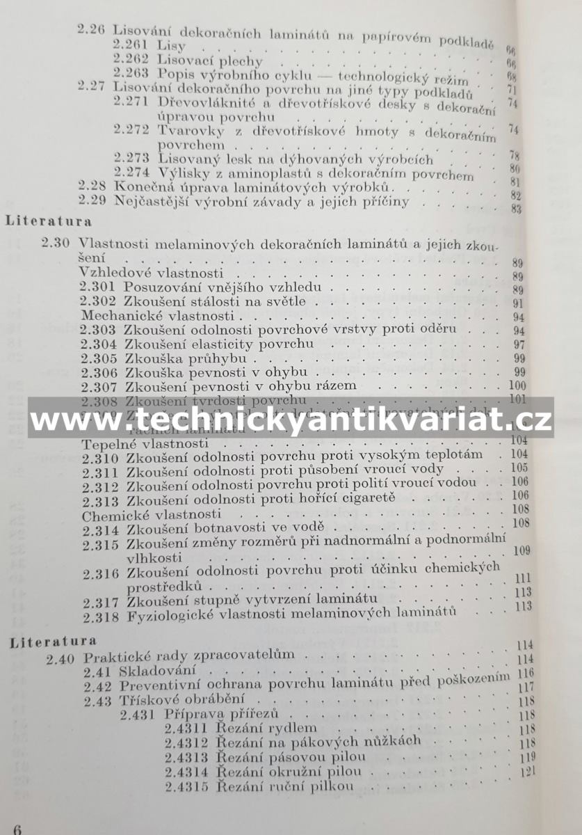 Melaminové lamináty - M. Osten (1966)