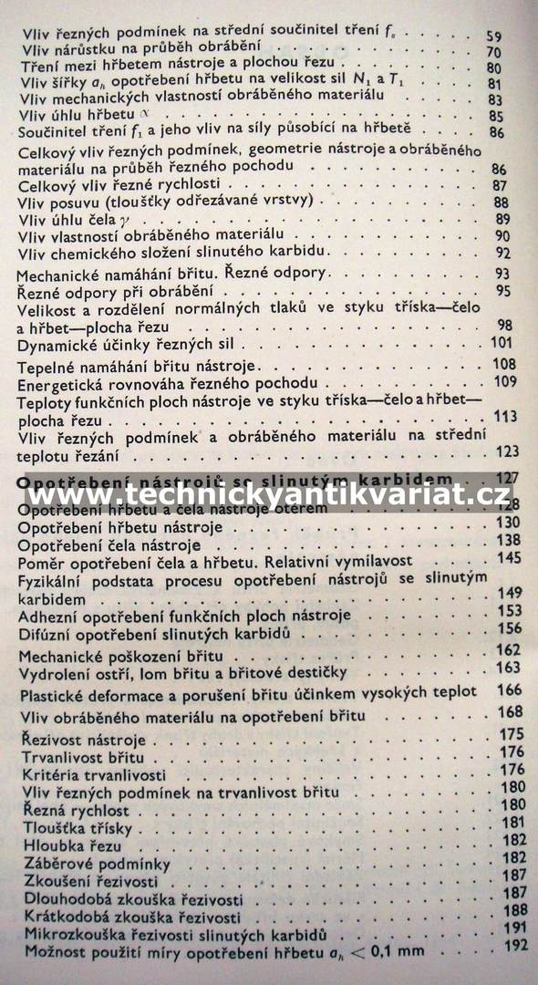 Slinuté karbidy pro obrábění - Dlouhý, Houdek, Koloc (1964)