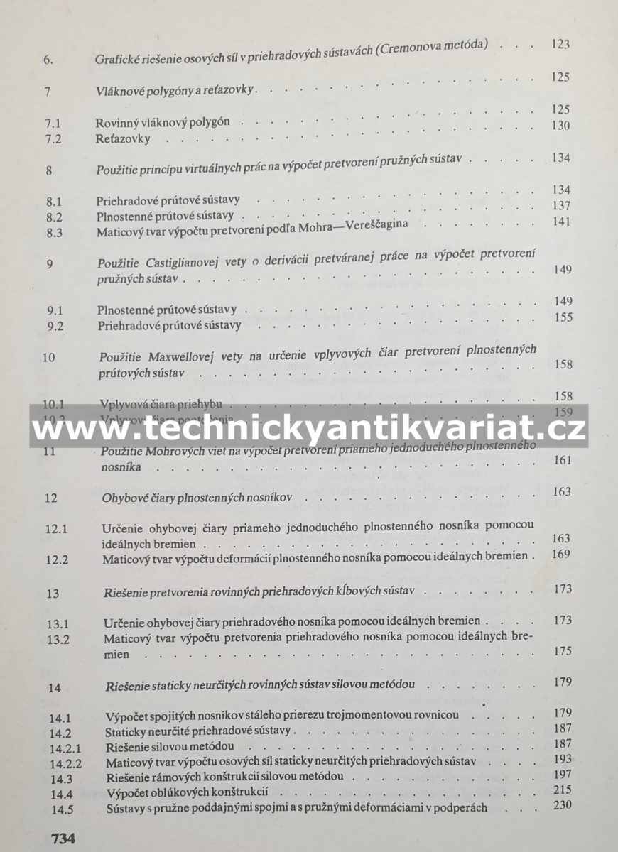 Stavebná mechanika príklady - Harvančík, Pekarovič, Sobota (1986)
