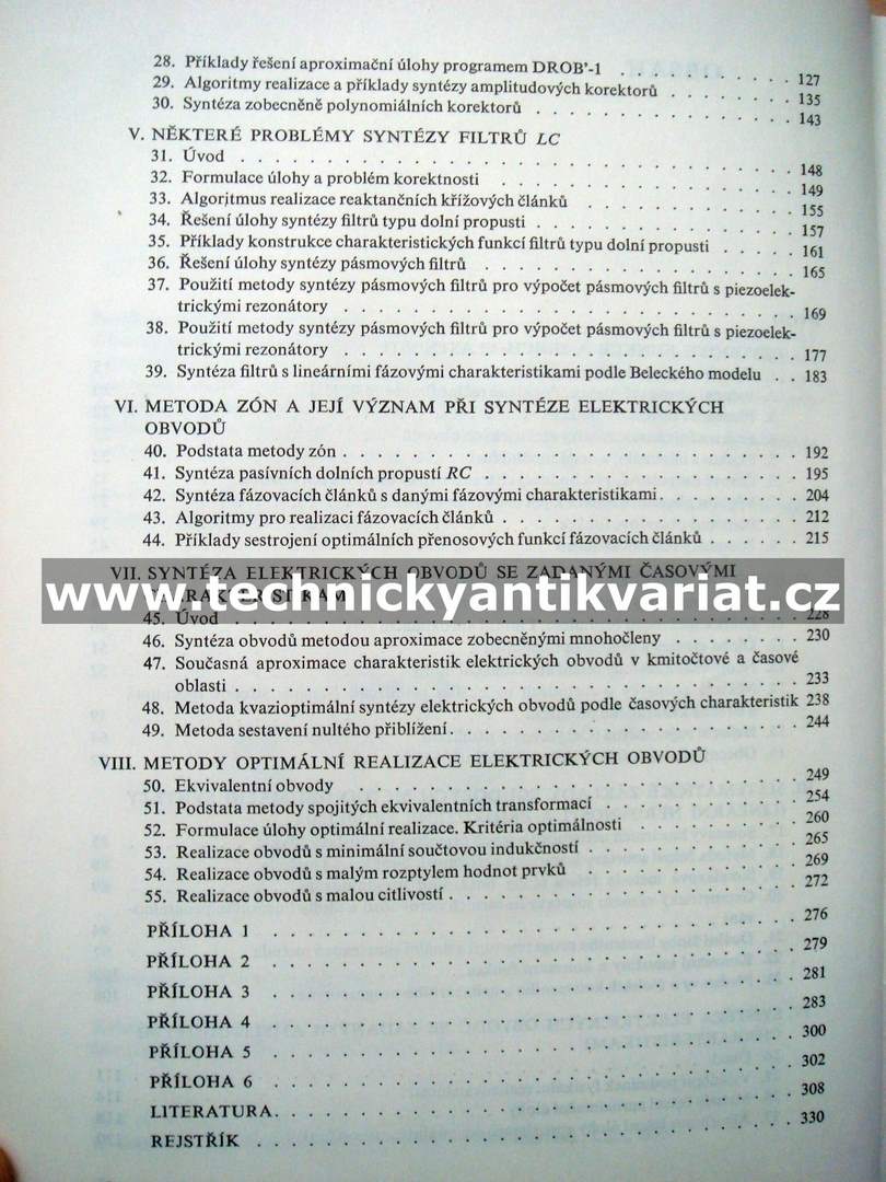 Optimální syntéza lineárních elektrických obvodů