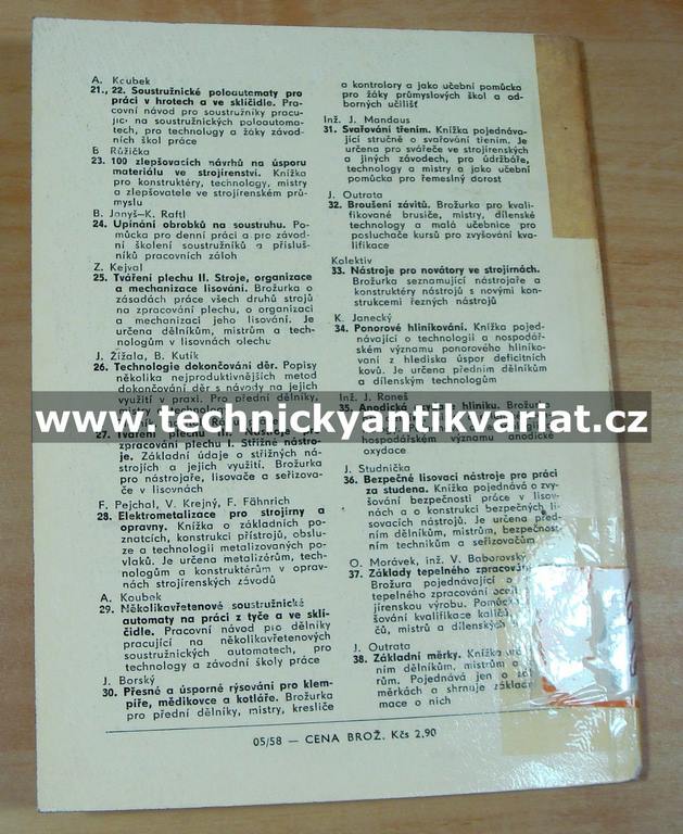 Ponorové hliníkování - Karel Janecký (1961)