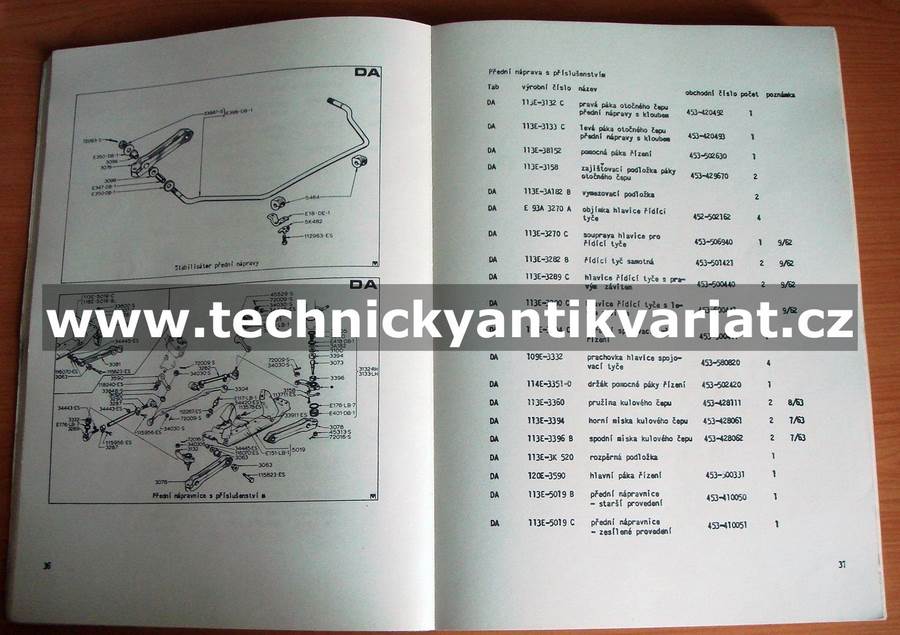 Ford Cortina 1962/1966 katalog náhradních dílů