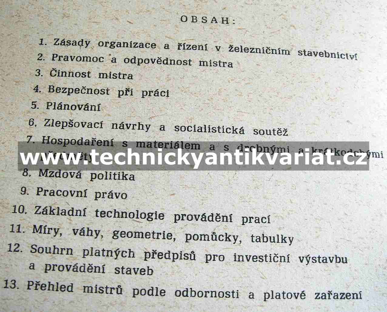 Příručka pro mistra v železničním stavebnictví