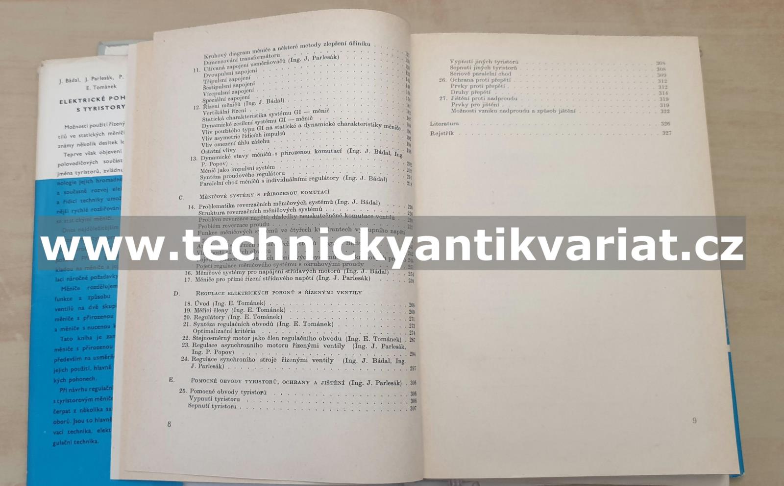 Elektrické pohony s tyristory - Bádal, Parlesák, Popov, Tománek (1970)