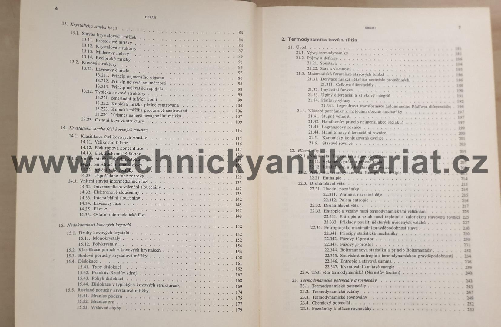 Nauka o materiálu I.1.svazek - obecná nauka o kovech - Jeníček, Ryš, Cenek, Hrbek (1966)