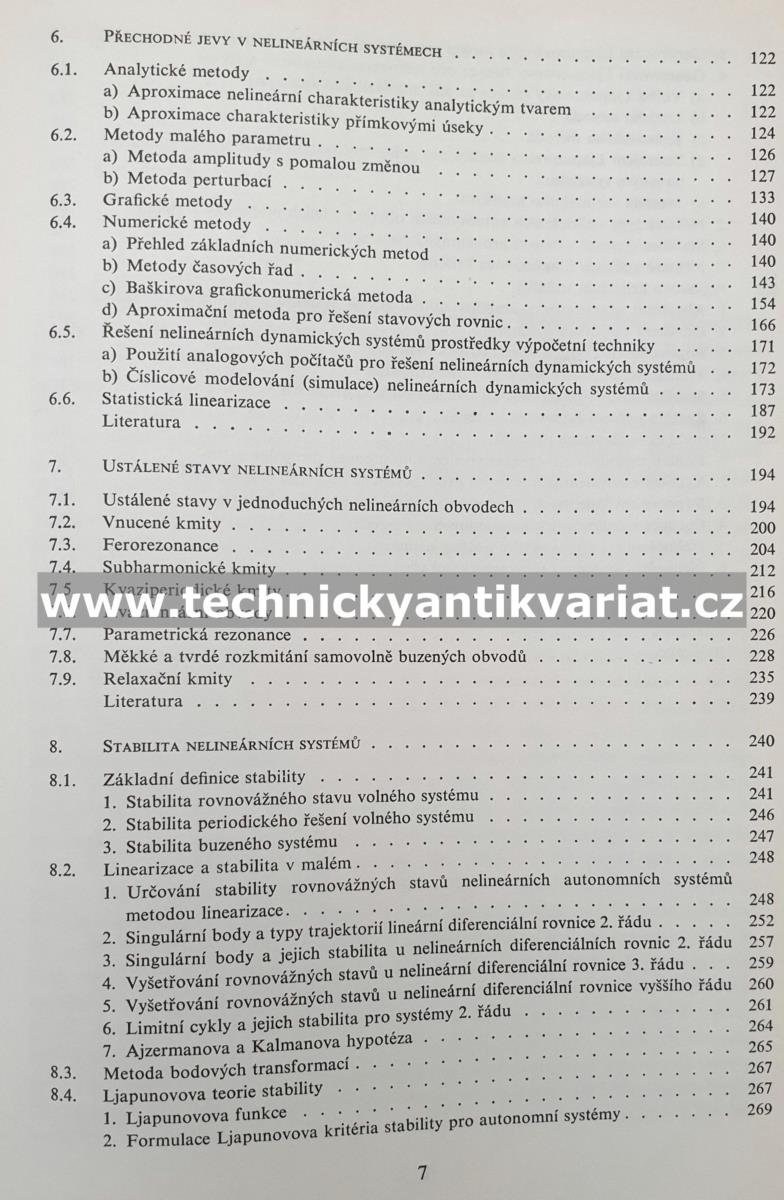 Nelineární dynamické systémy - Kotek, Kubík, Razím (1973)