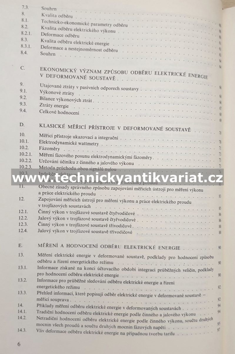 Měření, hodnocení a kvalita odběru elektrické energie v provozu tyristorových zařízení - Richard Drechsler (1982)