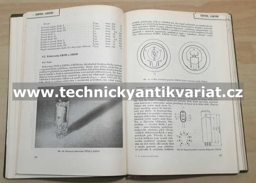 Československé miniaturní elektronky II. Novalové elektronky - Zuzánek, Deutsch (1960)