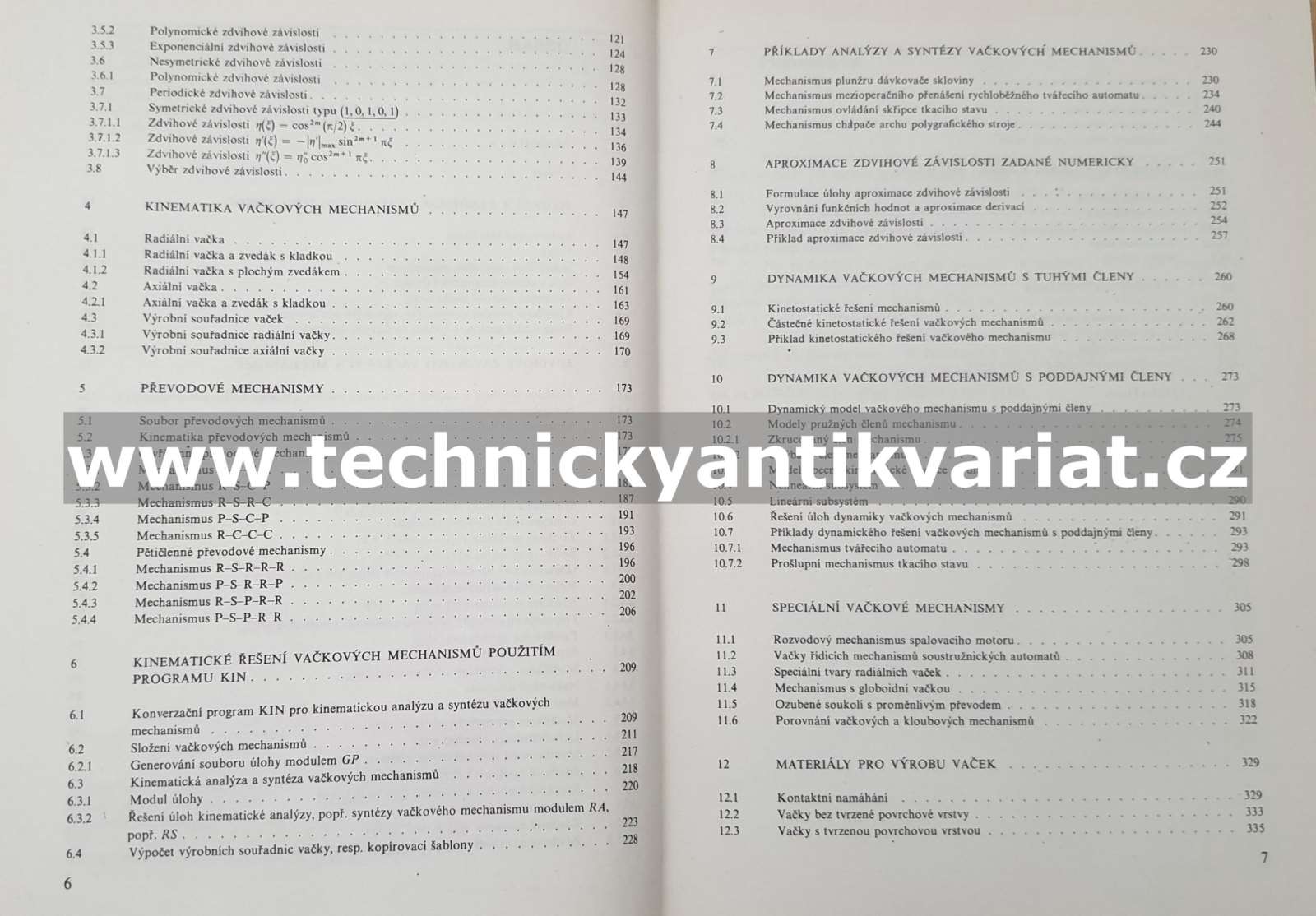 Vačkové mechanismy - Koloc, Václavík (1988)