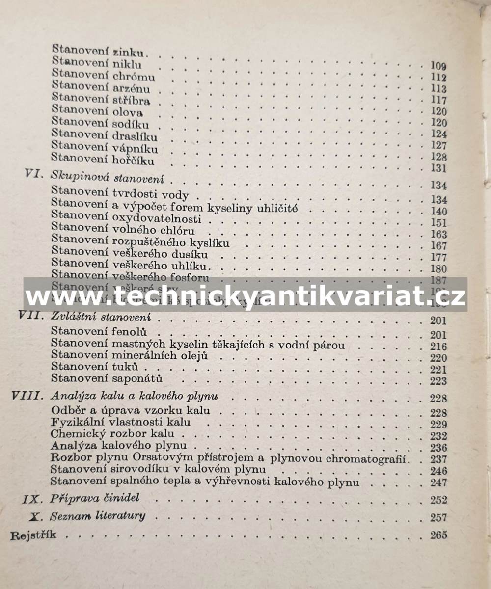 Příručka pro analýzu vody - Maděra, Hamáčková, Pavlík (1961)