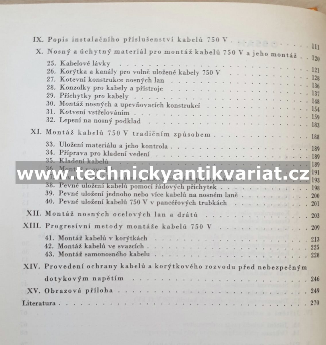 Instalace silovými kabely do 750V - Švanda, Přibyslavský (1969)