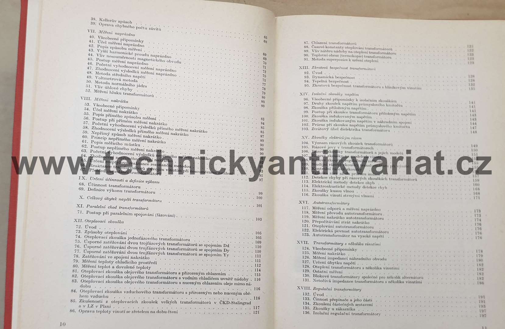 Měření na elektrických strojích 2. Měření na transformátorech (1959)