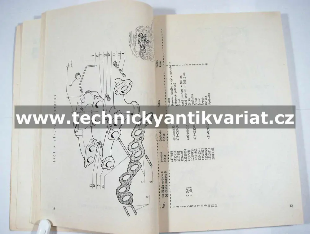 Fiat 128 - Katalog náhradních dílů (1975)