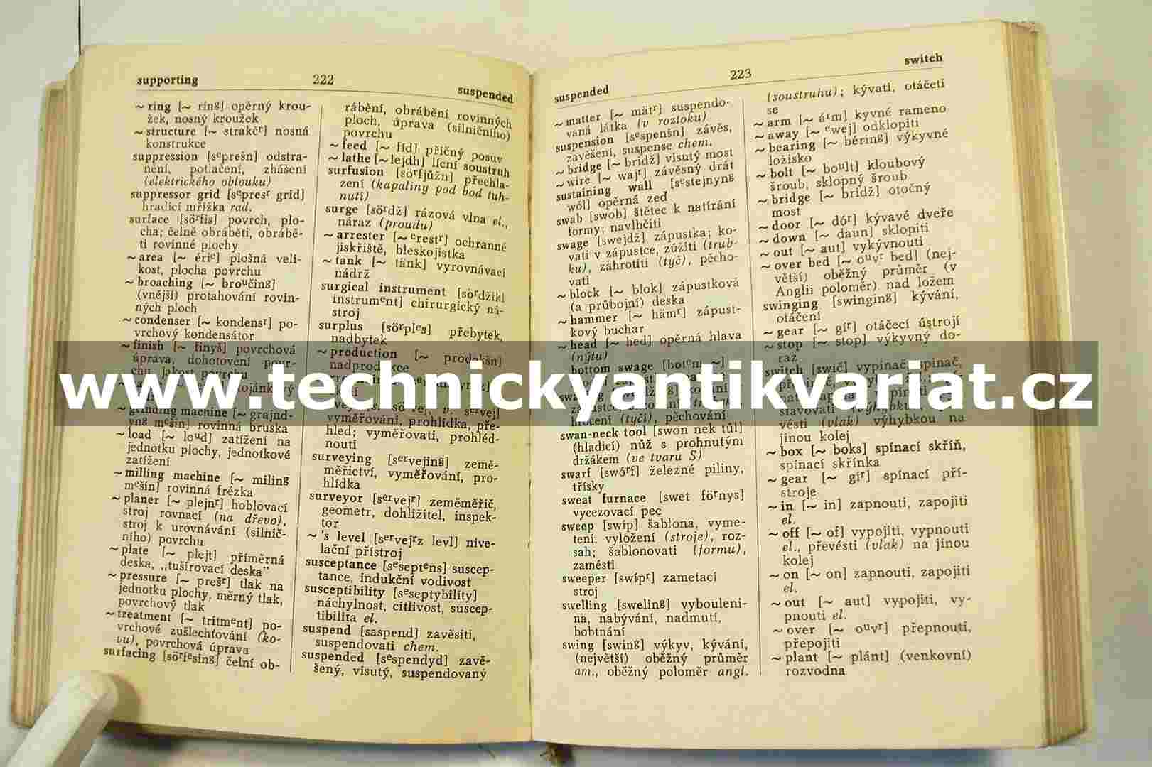 Kapesní anglicko-český a česko-anglický technický slovník