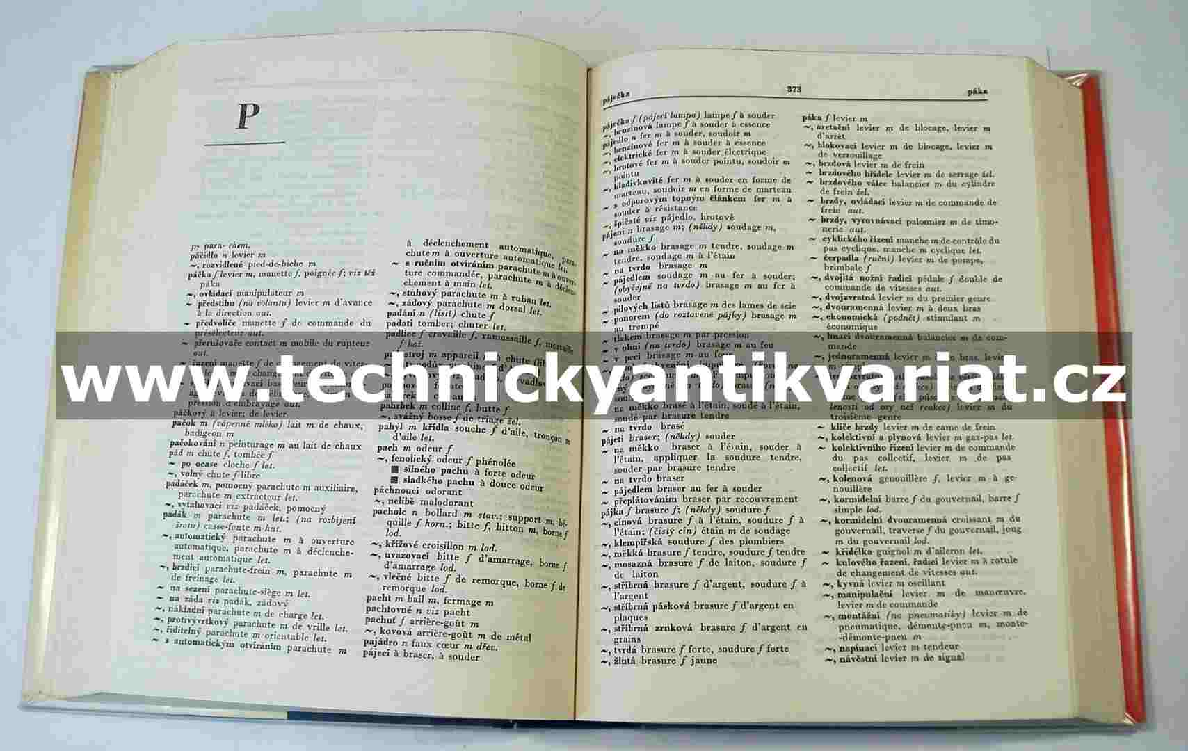 Česko-francouzský technický slovník