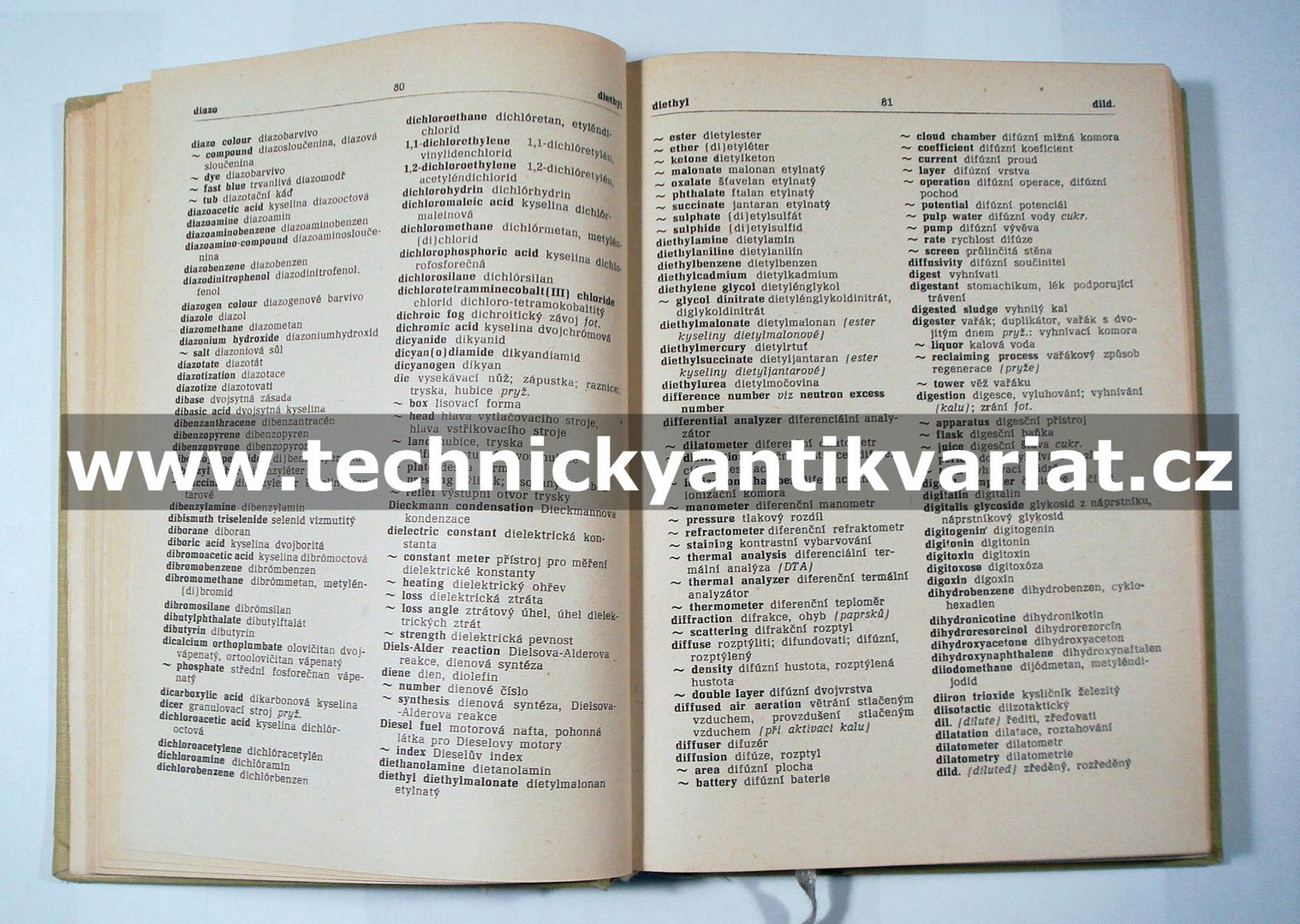 Anglicko-český a česko-anglický chemicko-technologický technický slovník