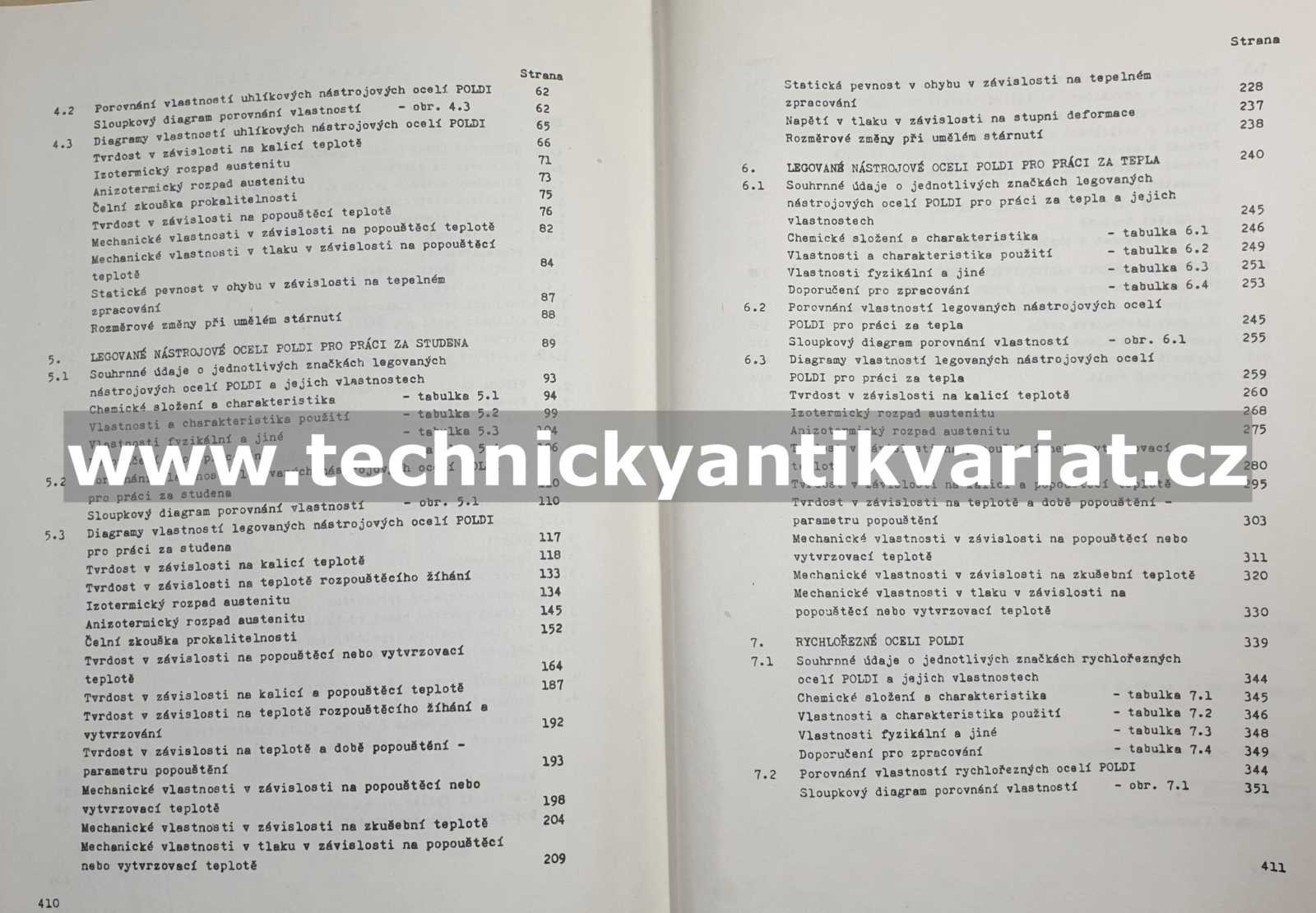 Nástrojové oceli Poldi a jejich použití I.,II.