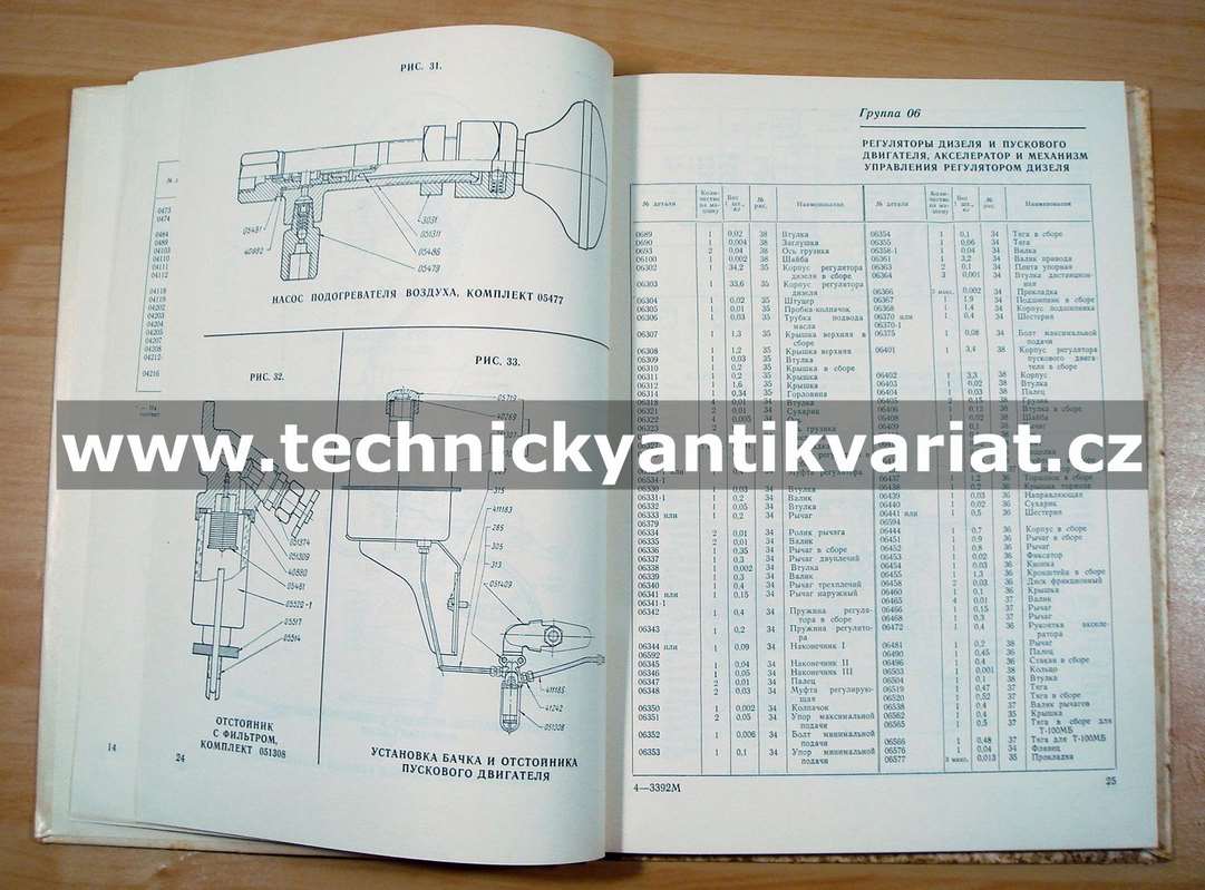 Traktor T100M s motorm D108 - katalog dílů