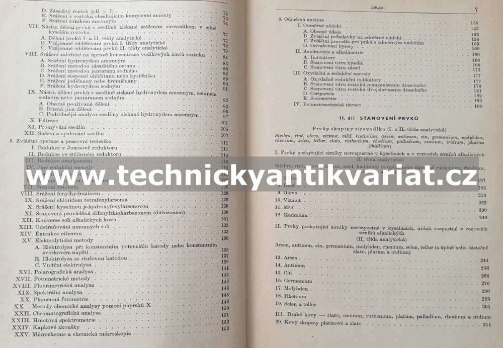 Vybrané metody anorganické analysy - Hillebrand, Lundell, Bright, Hoffman (1958)